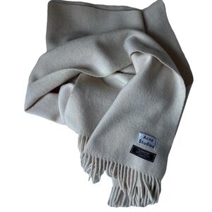 Acne Studios scarf cream, 100% lambs wool